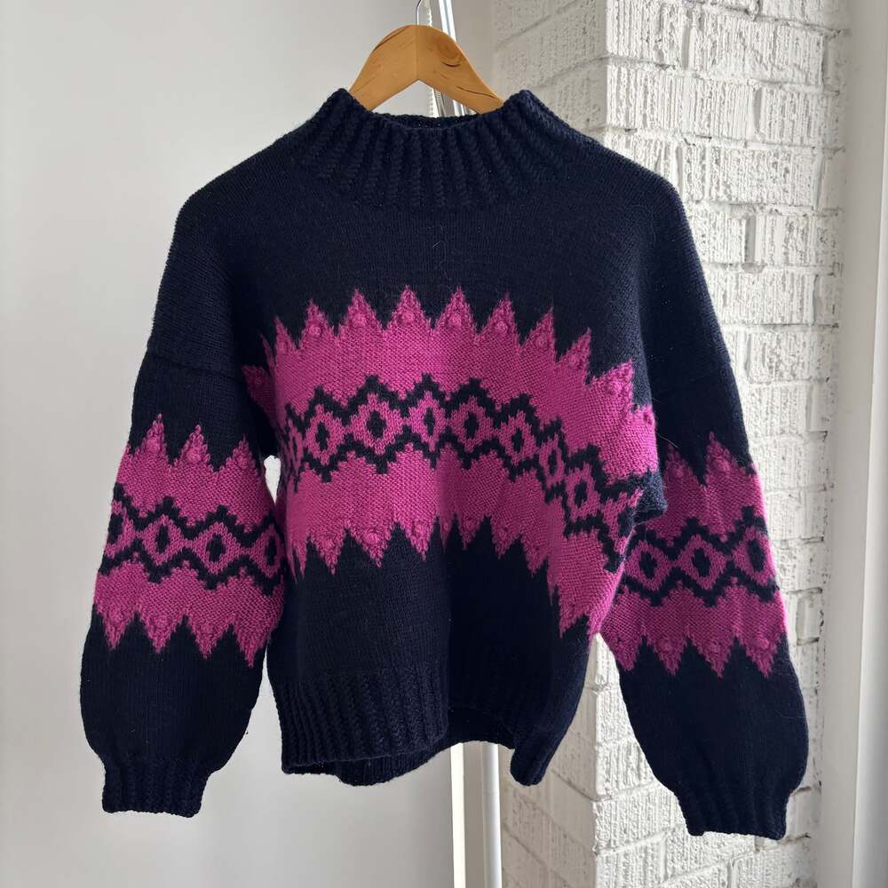 Hand Knit Vintage Sweater